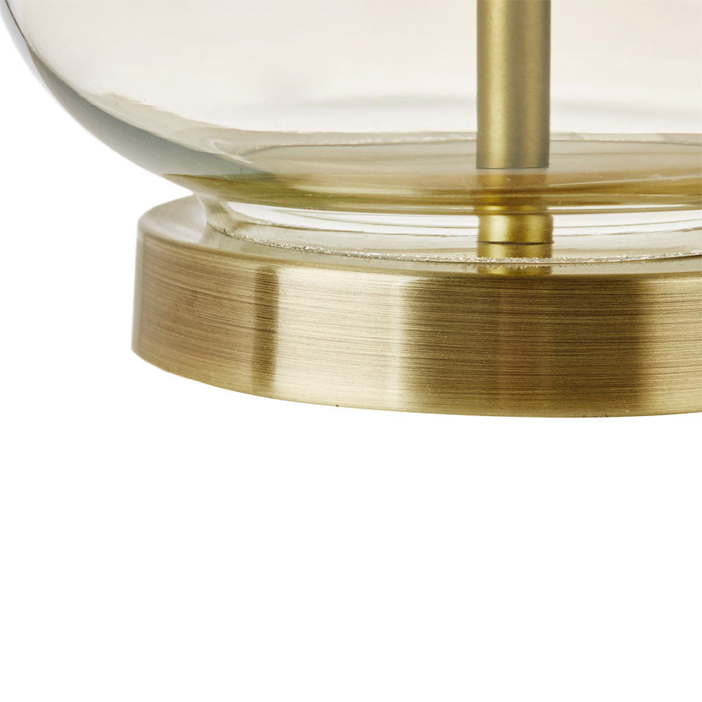 Curved Glass Table Lamp (Set of 2) - Gold