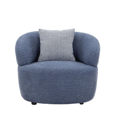 MAICOSY 34" Boucle Accent chair Breathable Fabric Barrel Cloud Couch Living Room