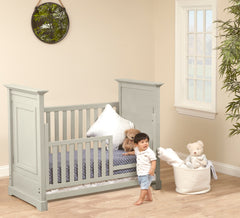 Cape Cod 3-in-1 Convertible Island Crib Light Gray