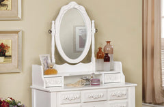 White Princess Vanity w/ Stool