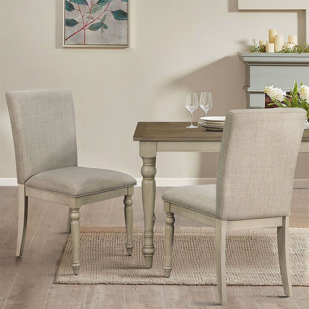 Fiona Dining chair (Set of 2) - Light Grey