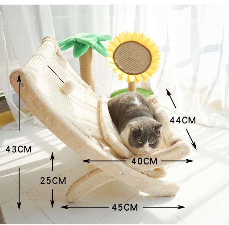 Pet Cat Sunbathing Chair Bed