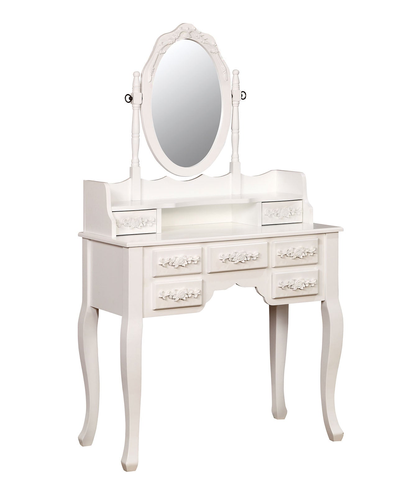 White Princess Vanity w/ Stool