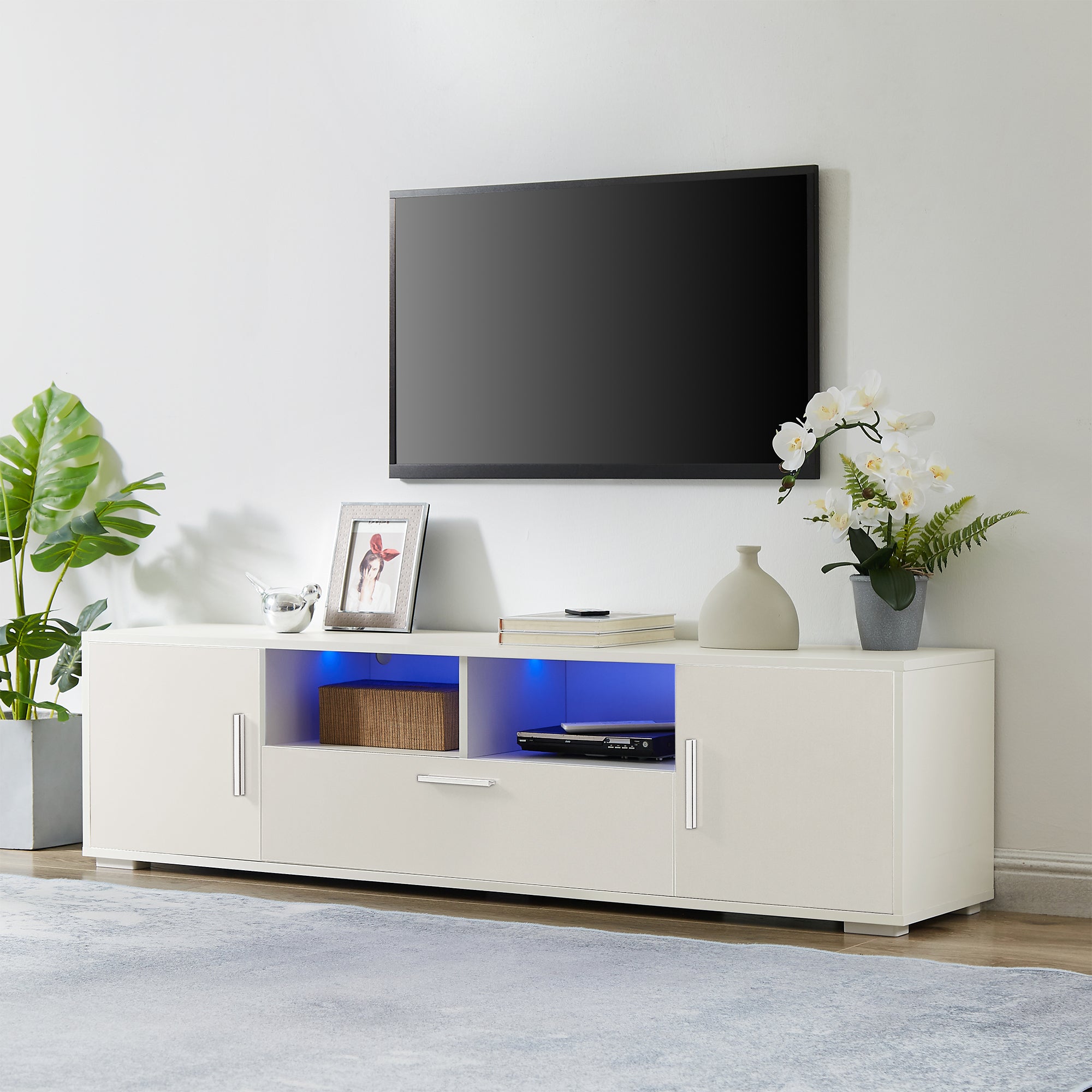 TV Stand with LED Lights