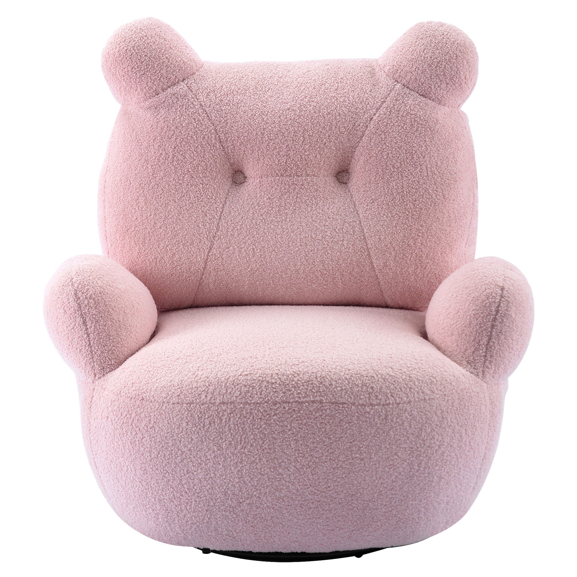 Teddy Short Plush Particle Velvet Armchair,