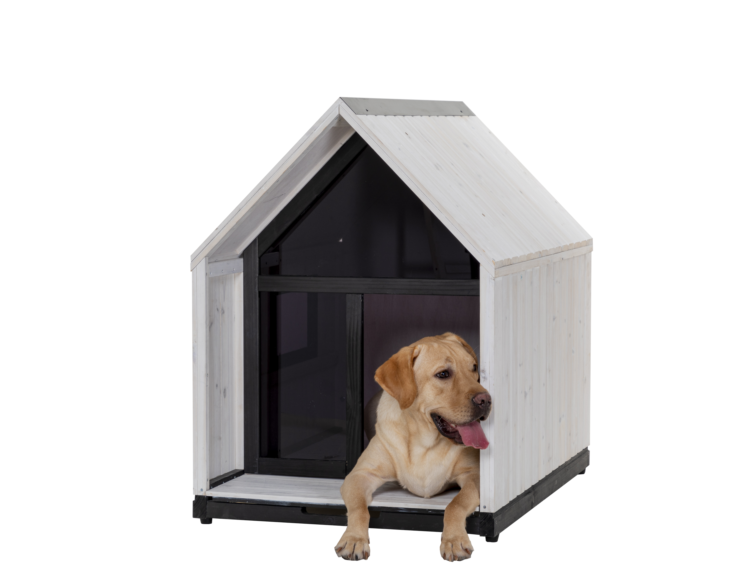 Outdoor Dog House Sun Protection for Small Medium Large Sized Dogs, Weatherproof with Slide Out Floor for Easy Cleaning
