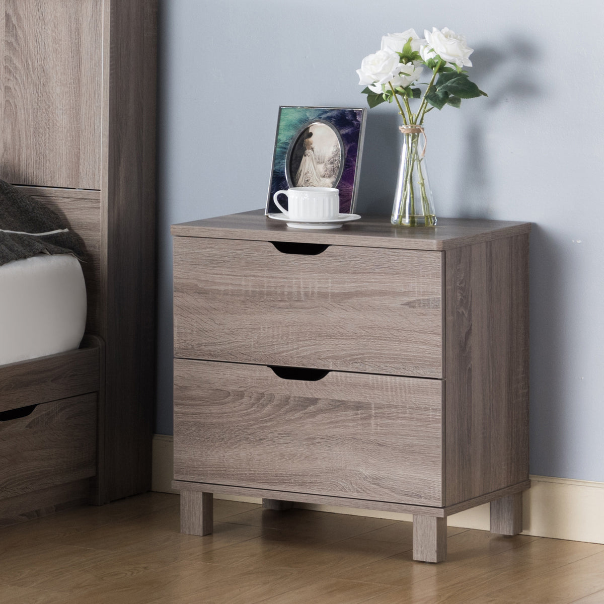 Classic Nightstand - Dark Taupe