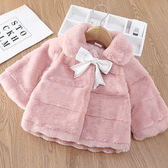 Cozy Girls Short Faux Fur Coat