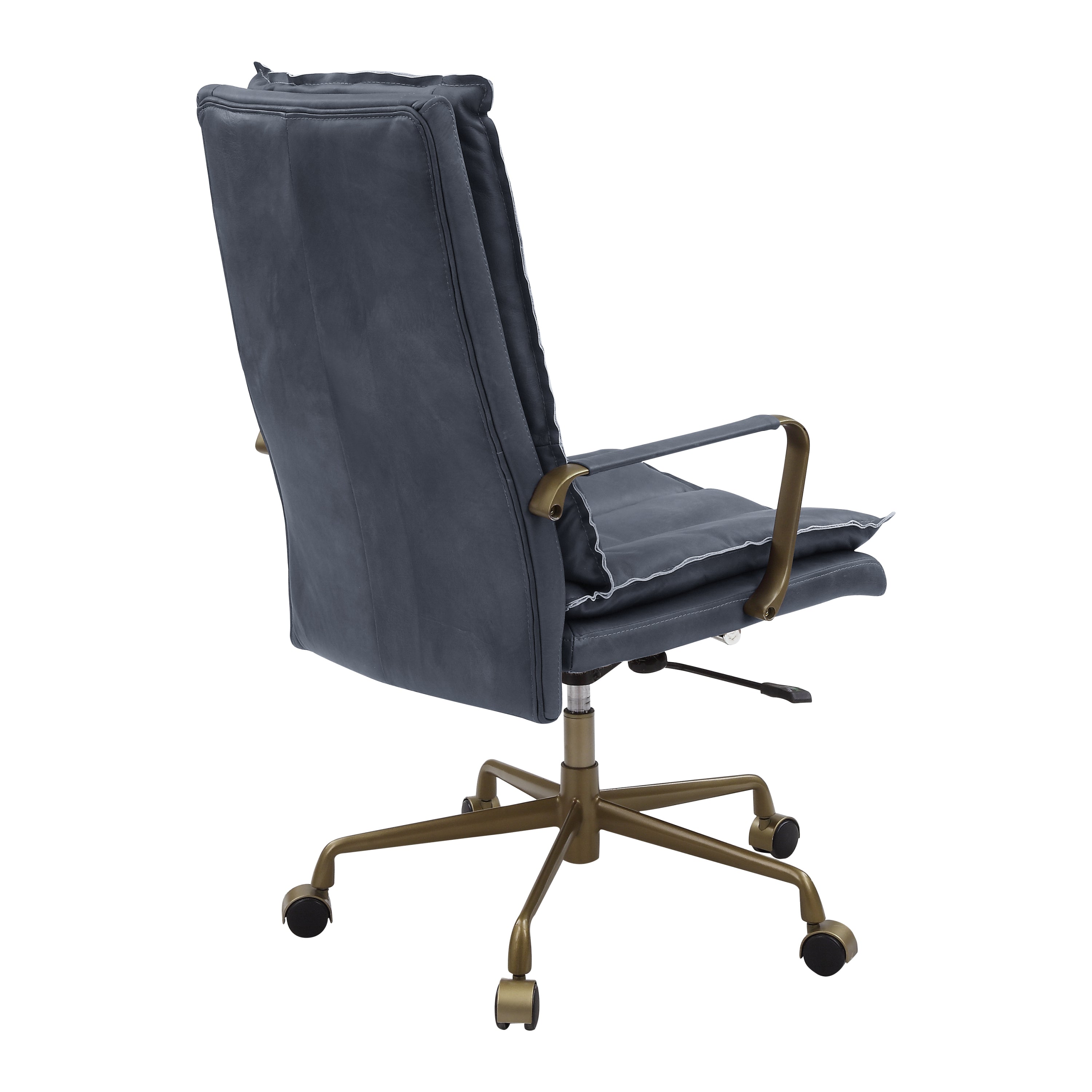 Executive Leather Office Chair - Grey