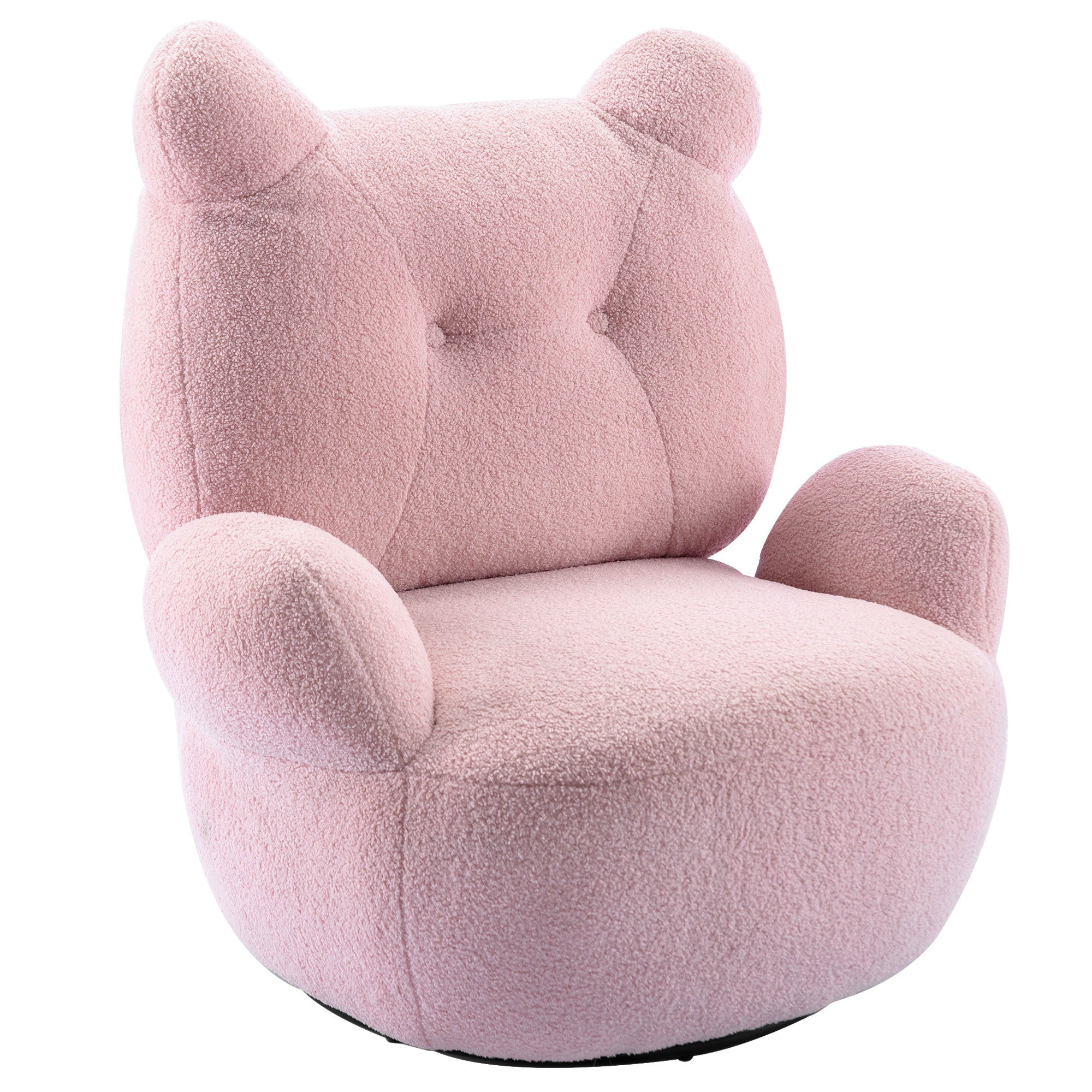 Teddy Short Plush Particle Velvet Armchair,