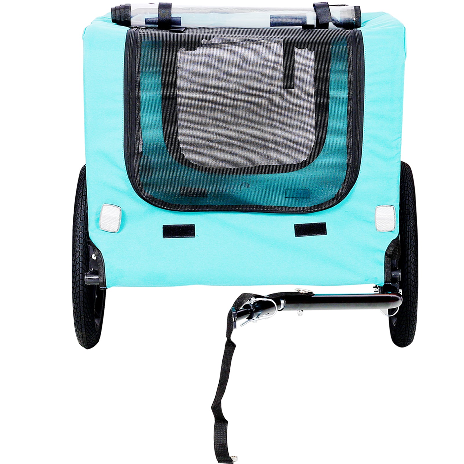 Foldable Pet Jogging Stroller Dog Carriers Bicycle - Light Blue