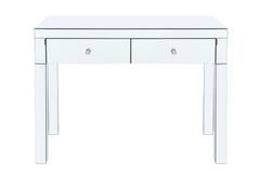 Mirror desktop dressing table, 2 drawer dressing table, suitable W 39.4 inch X D 15.7 inch X H 31.5 inch