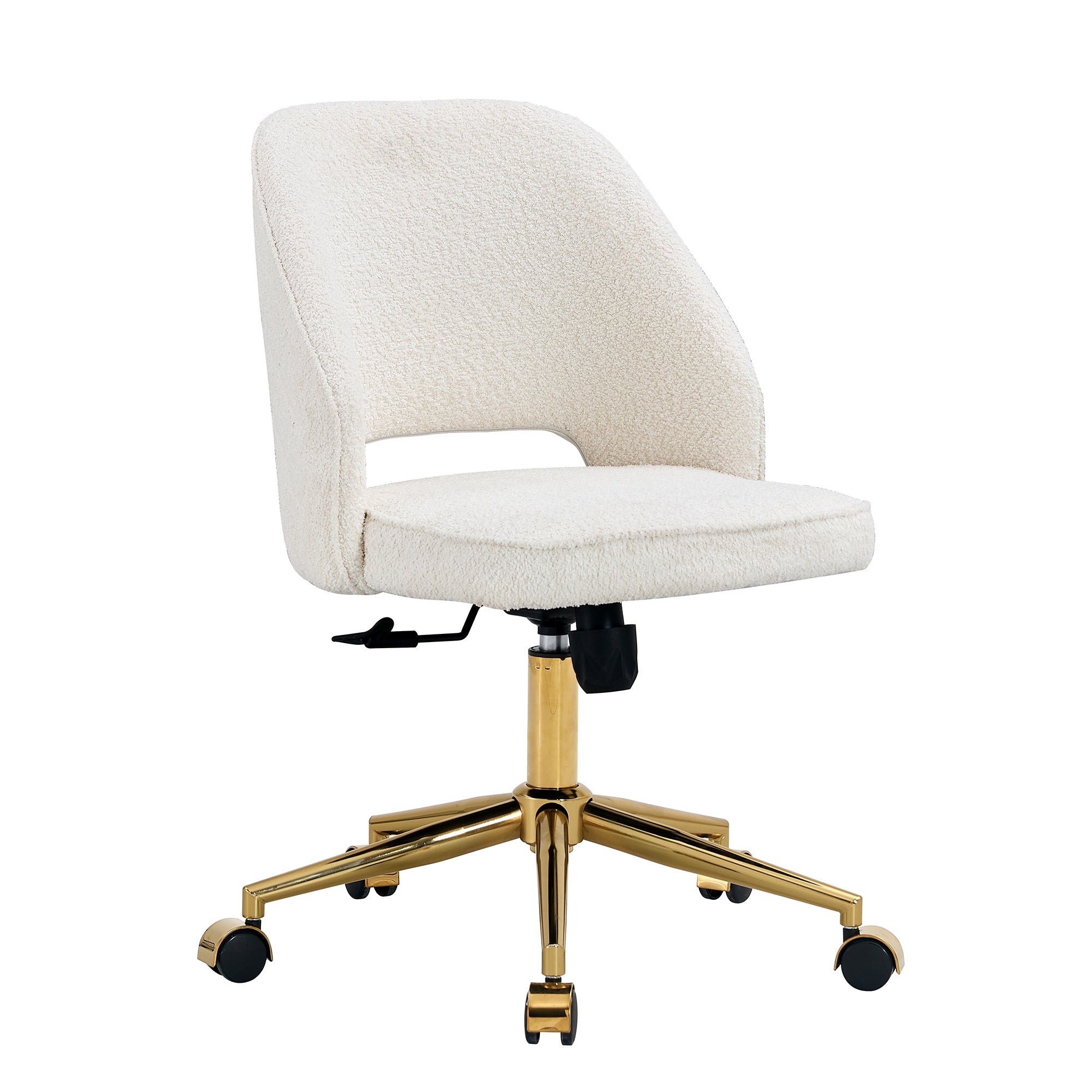 Modern Office Chair Adjustable 360 ° Swivel Chair - White