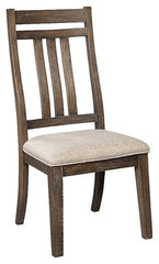 Rustic Solid Wood Dining Chair (Set of 2) - Brown