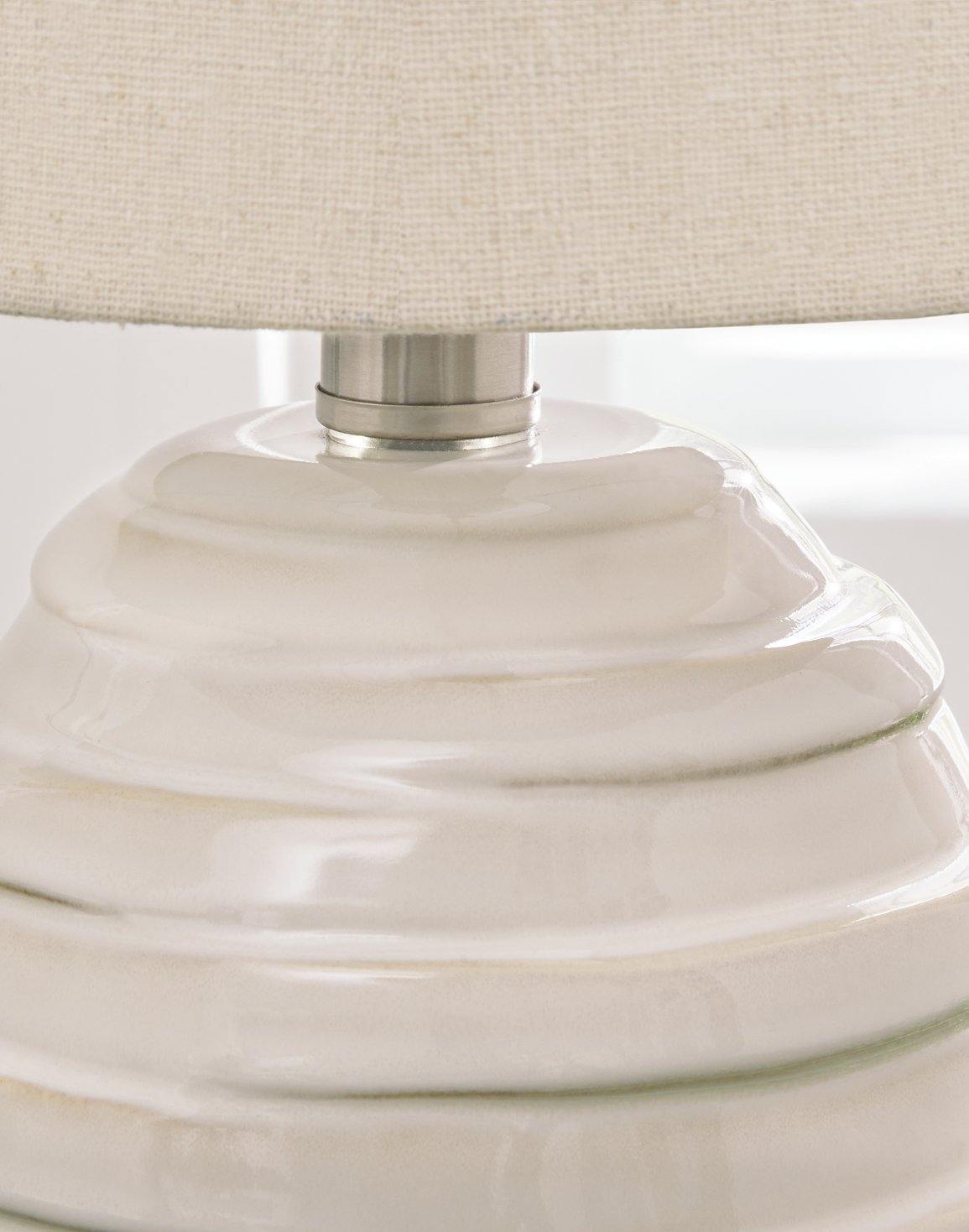 Glazed Ceramic Minimalist Table Lamp
