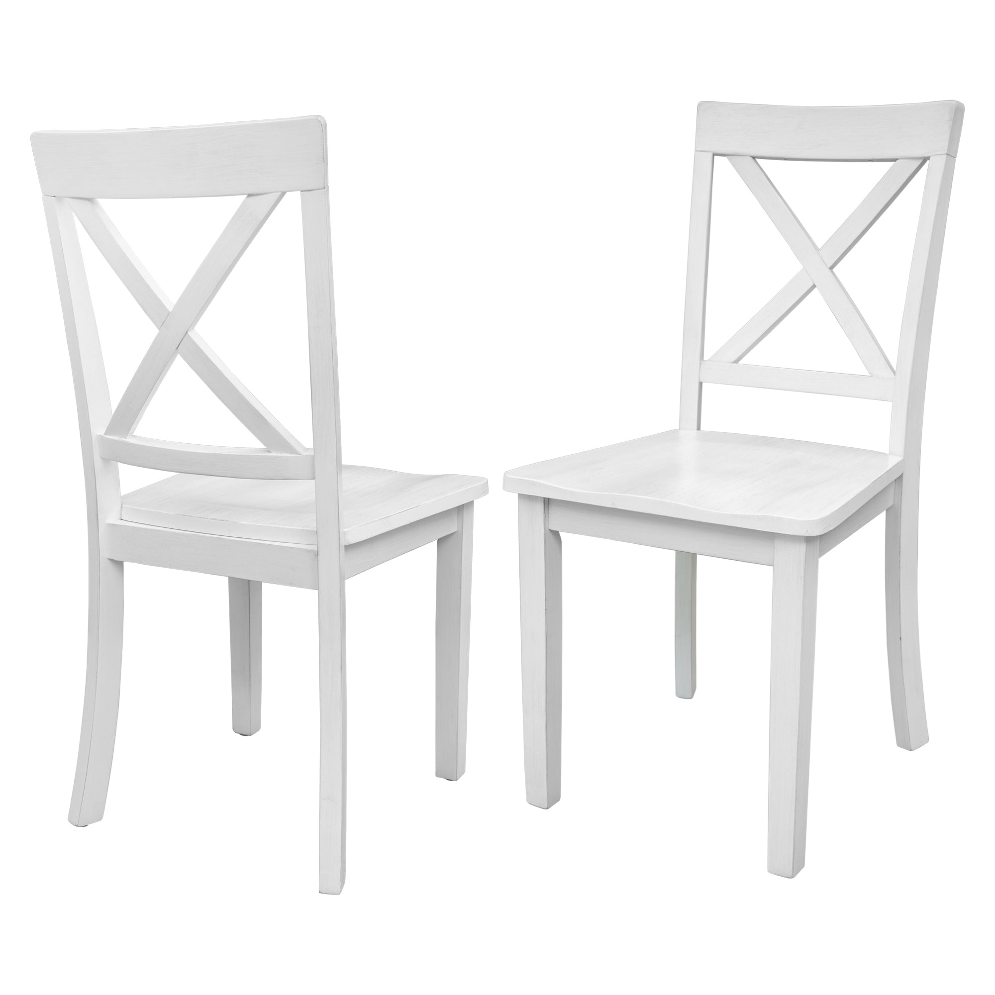 5 Pieces Dining Table and Chairs Set for 4 Persons - White