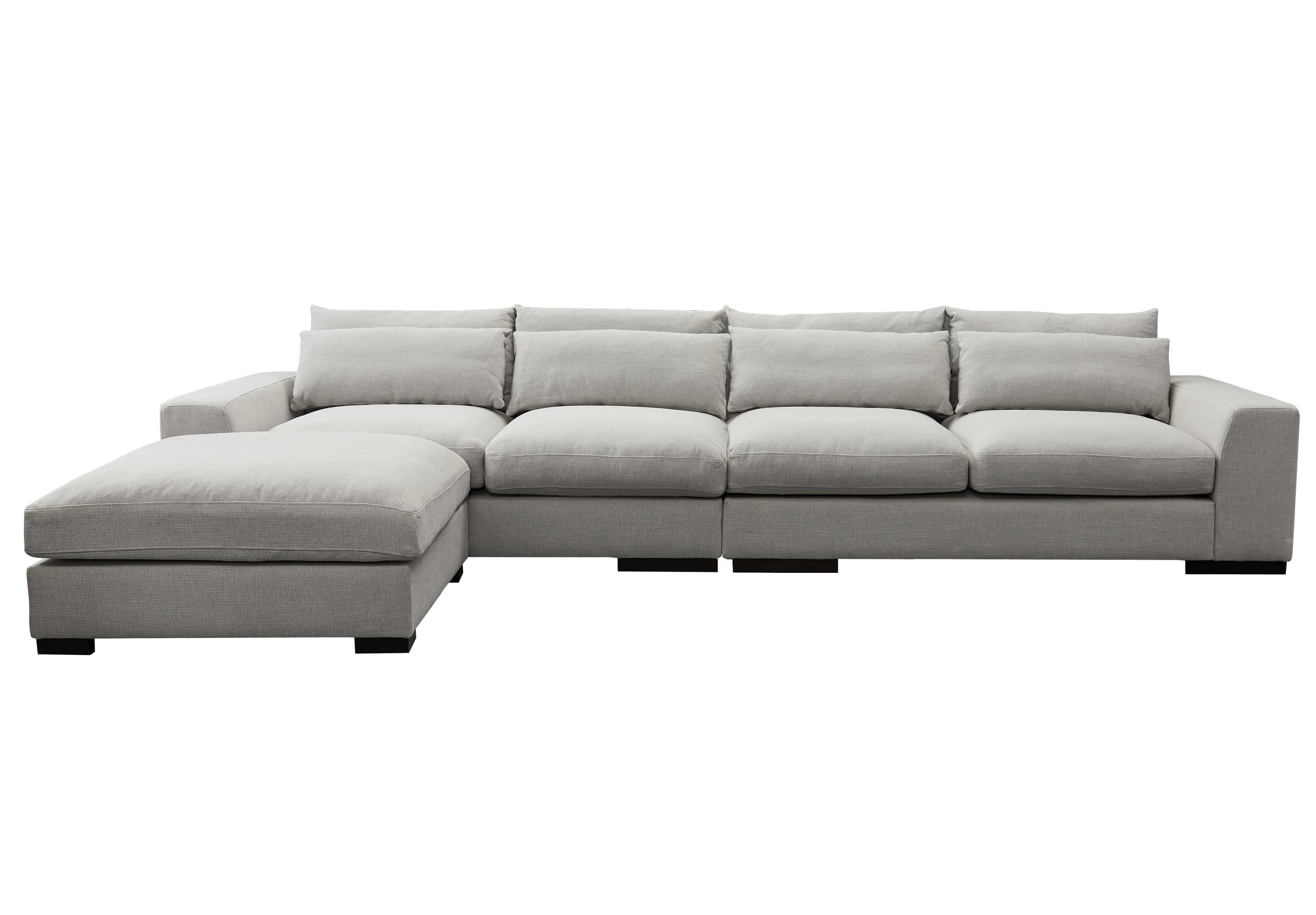 Cozy & Comfortable Sectional Sofa Light Grey