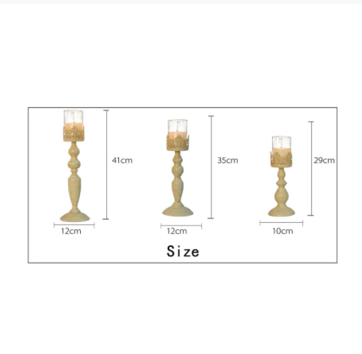 MAICOSY 3-Piece European Style Candle Holder Set