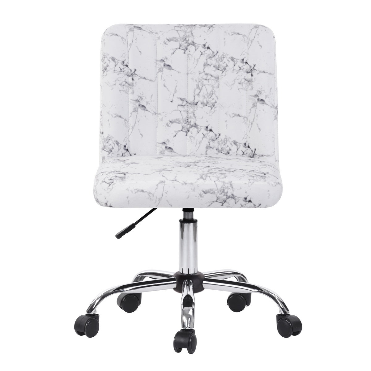 Style Home Office Task Chair - White Marble Fabric Printing