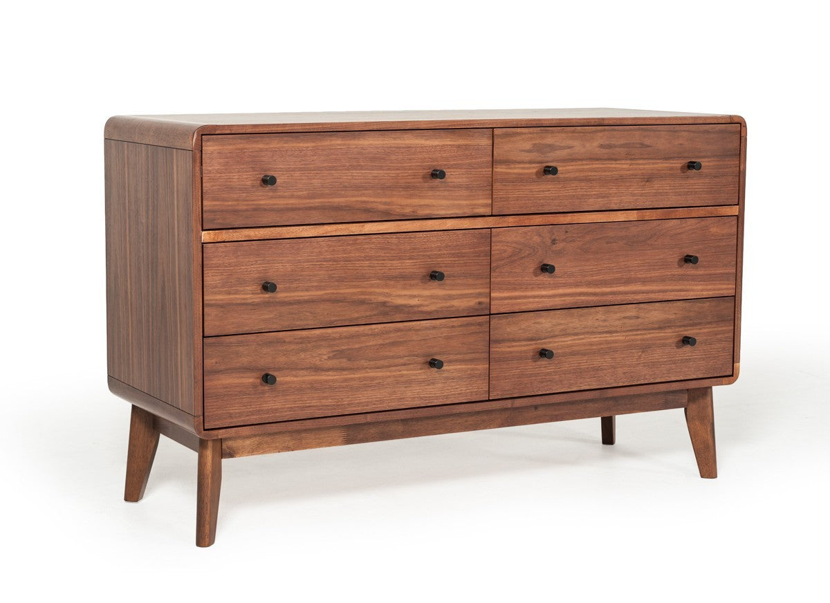 Mid-Century Modern Dresser - Walnut