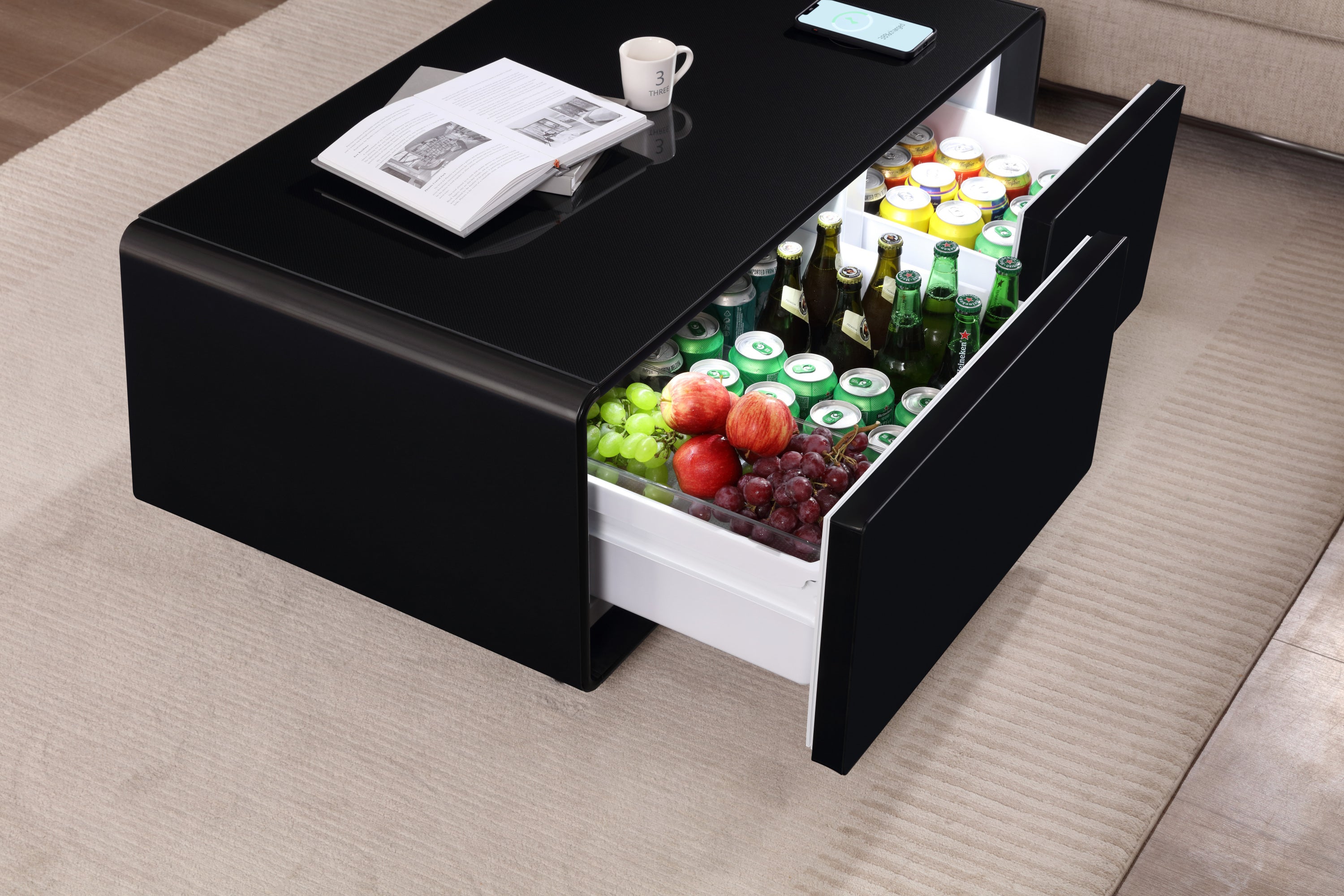 Mini coffee table refrigerator