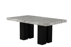 Faux marble dining table