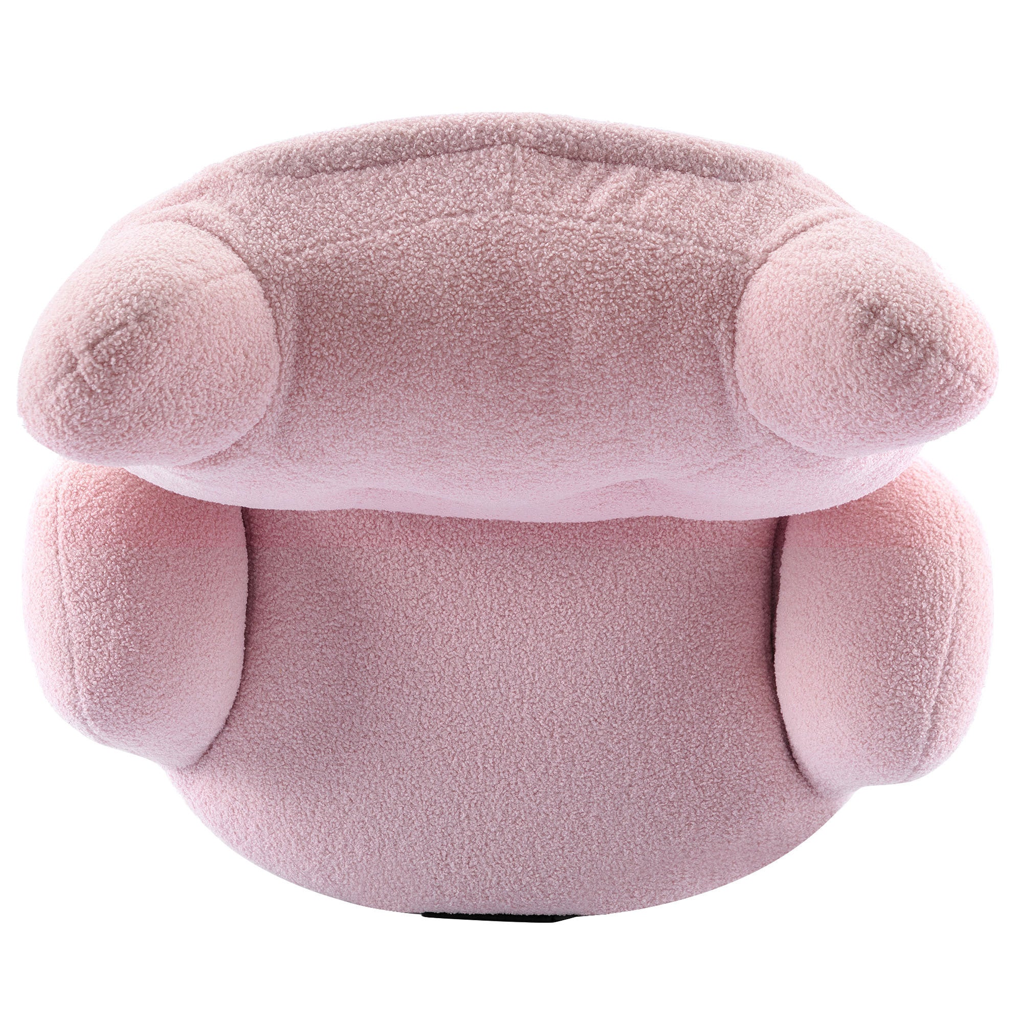 Teddy Short Plush Particle Velvet Armchair,