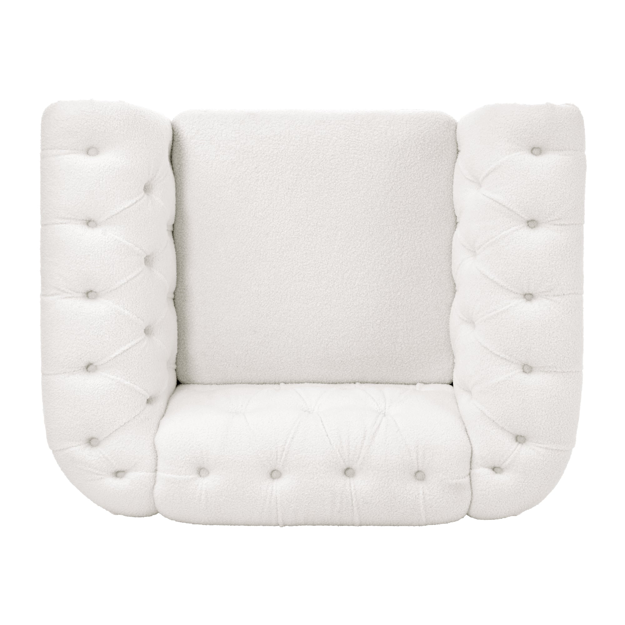 1 Seater Sofa For Living Room - White