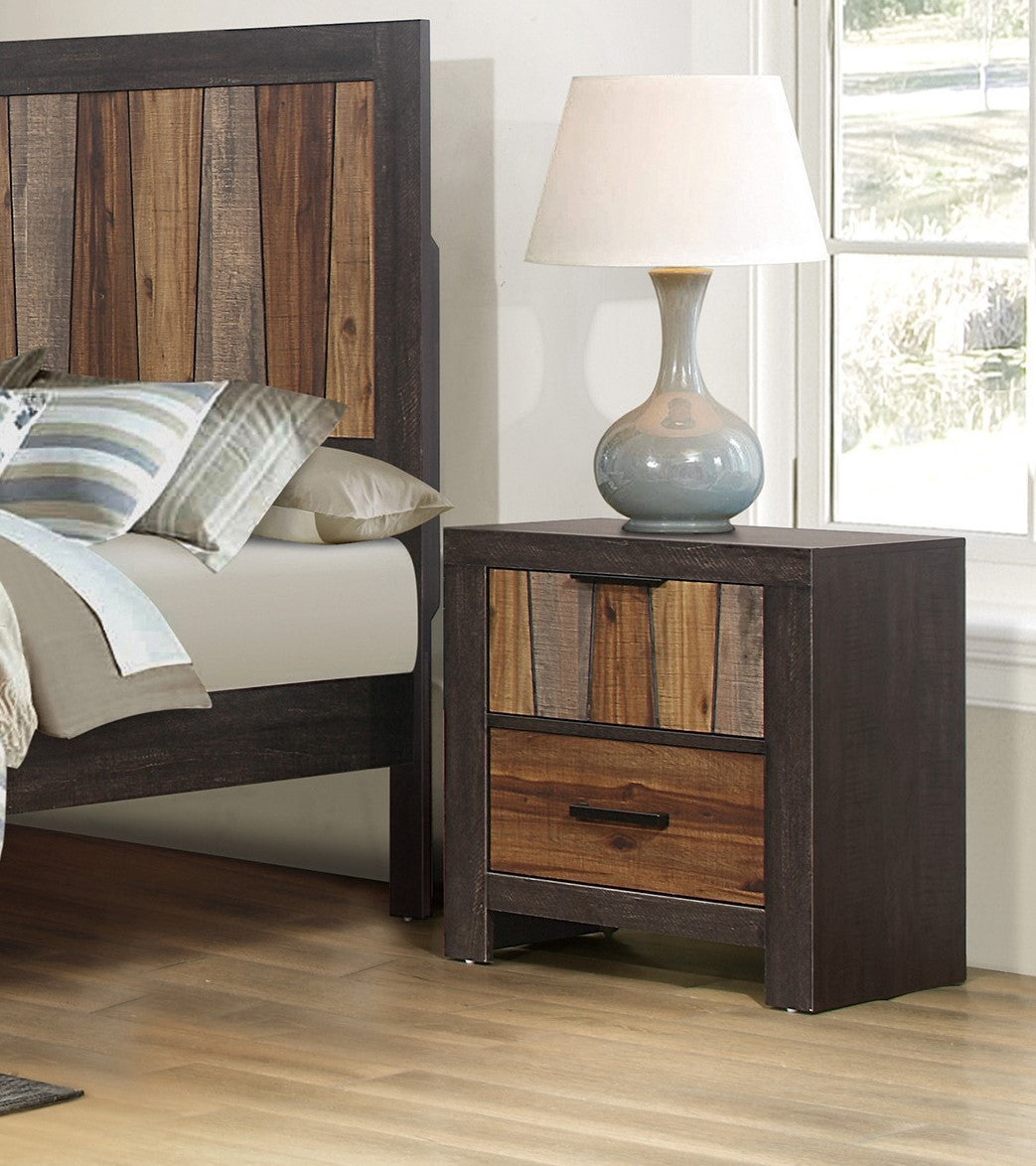 Nightstand Multi-Tone Wire Brushed Finishes