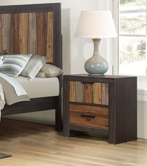 Nightstand Multi-Tone Wire Brushed Finishes