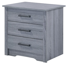 Laminated Grey Finish Nightstand