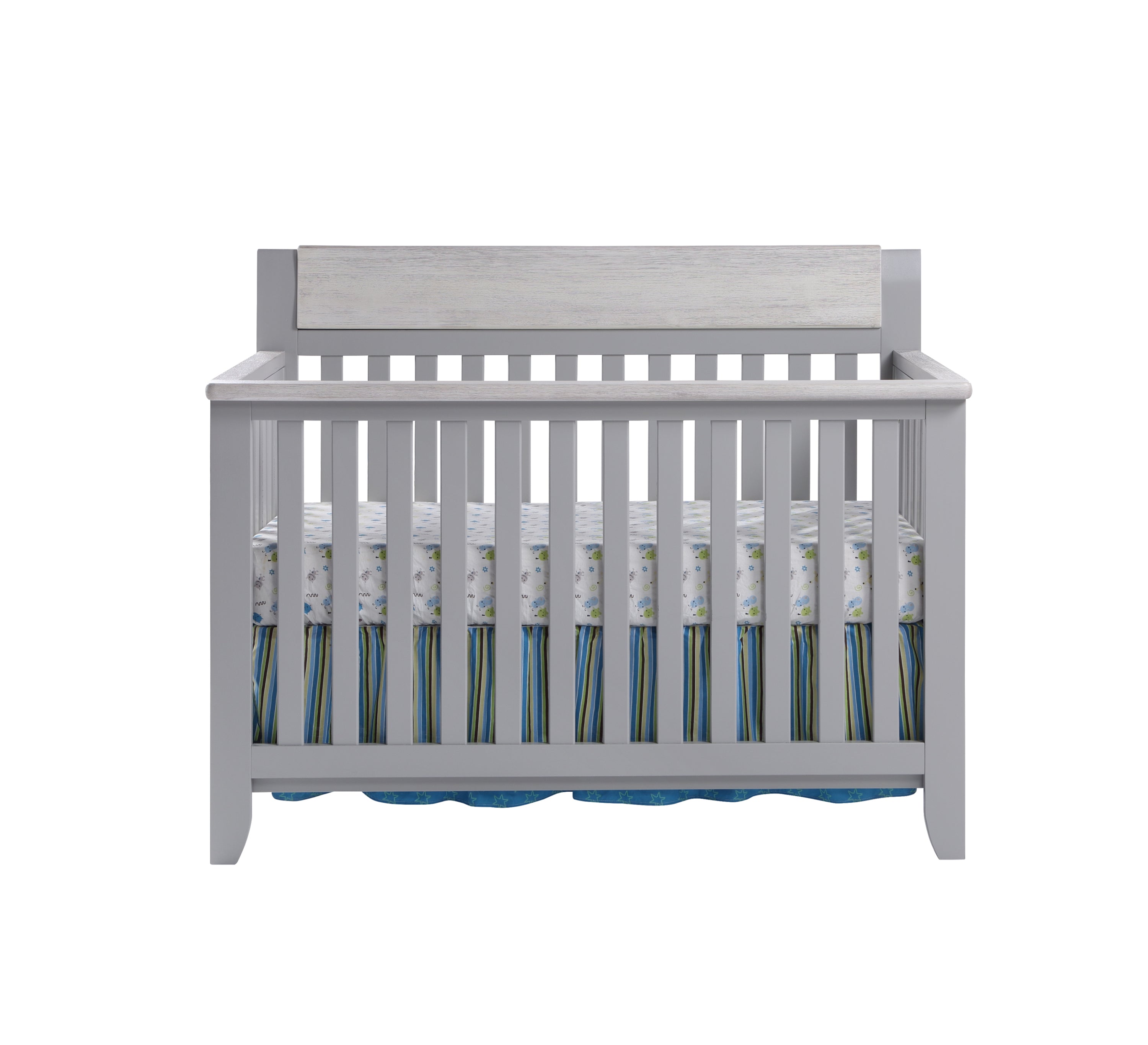 Gray/Weathered Granite 4-in-1 Convertible Crib