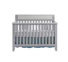 Gray/Weathered Granite 4-in-1 Convertible Crib