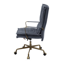 Executive Leather Office Chair - Grey