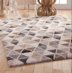 Charcoal Ivory Area Rug 