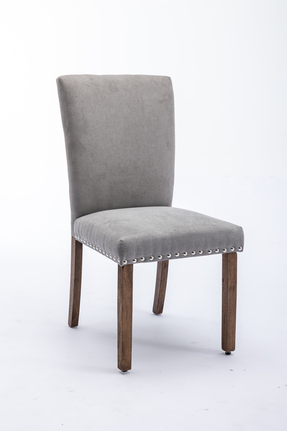 Classic Upholstered Accent Dining Chair - Grey