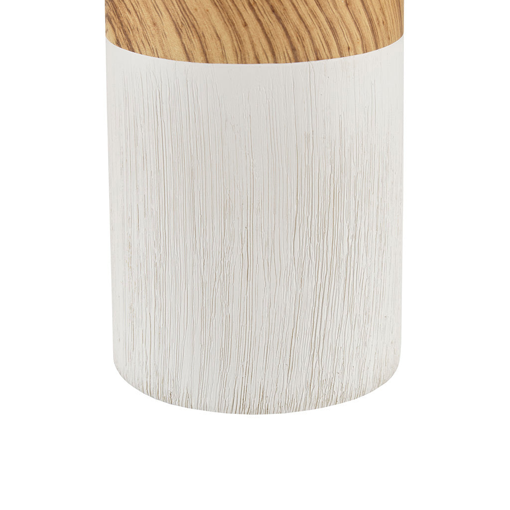 Nicolo Textured Ceramic Table Lamp - White