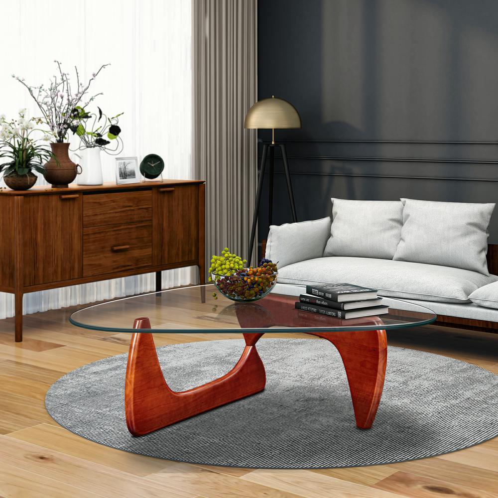 Cherry Coffee Table Wood Base