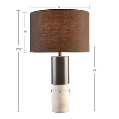 Fulton  Concrete Table Lamp - Black