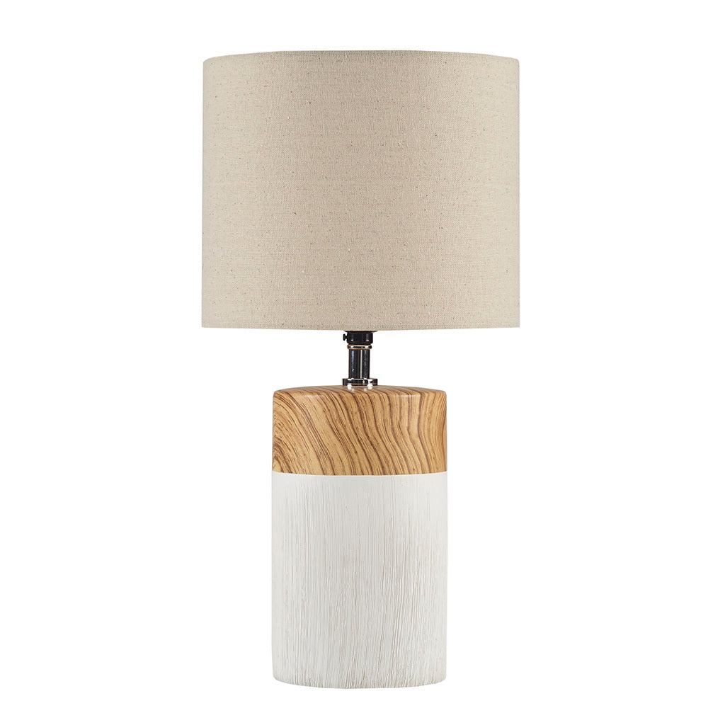 Nicolo Textured Ceramic Table Lamp - White