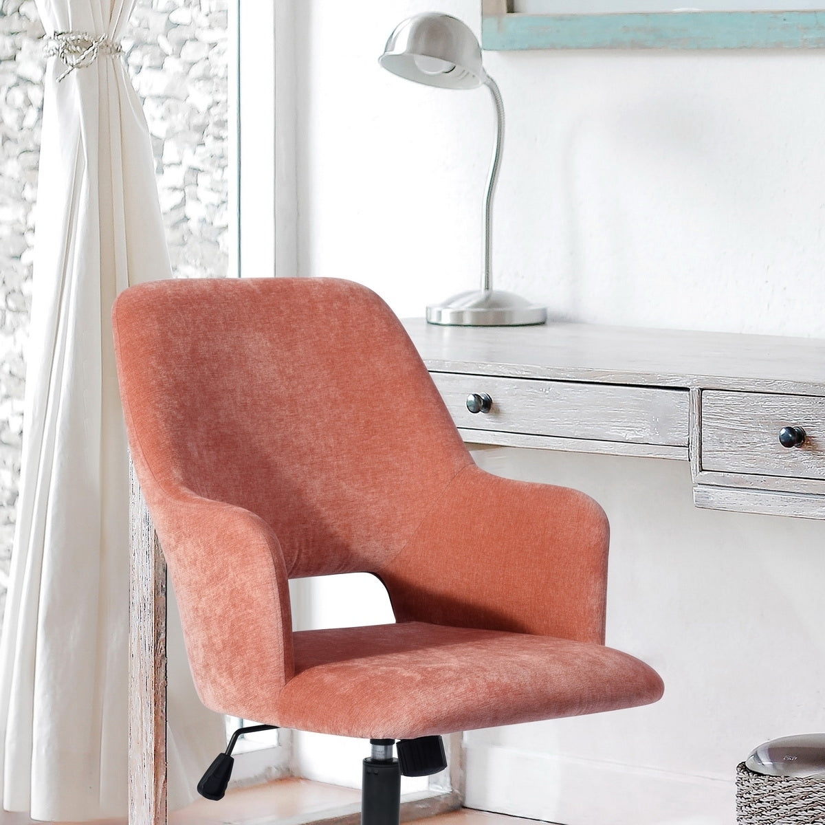 Upholstered Task Chair/ Home Office Chair - Coral