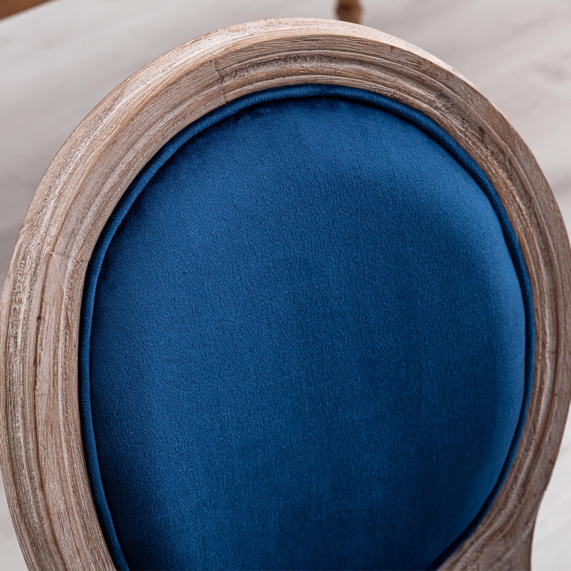 Blue Rubber Dining Chair