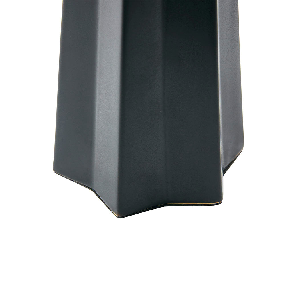 Athena Geometric Ceramic Table Lamp - Black