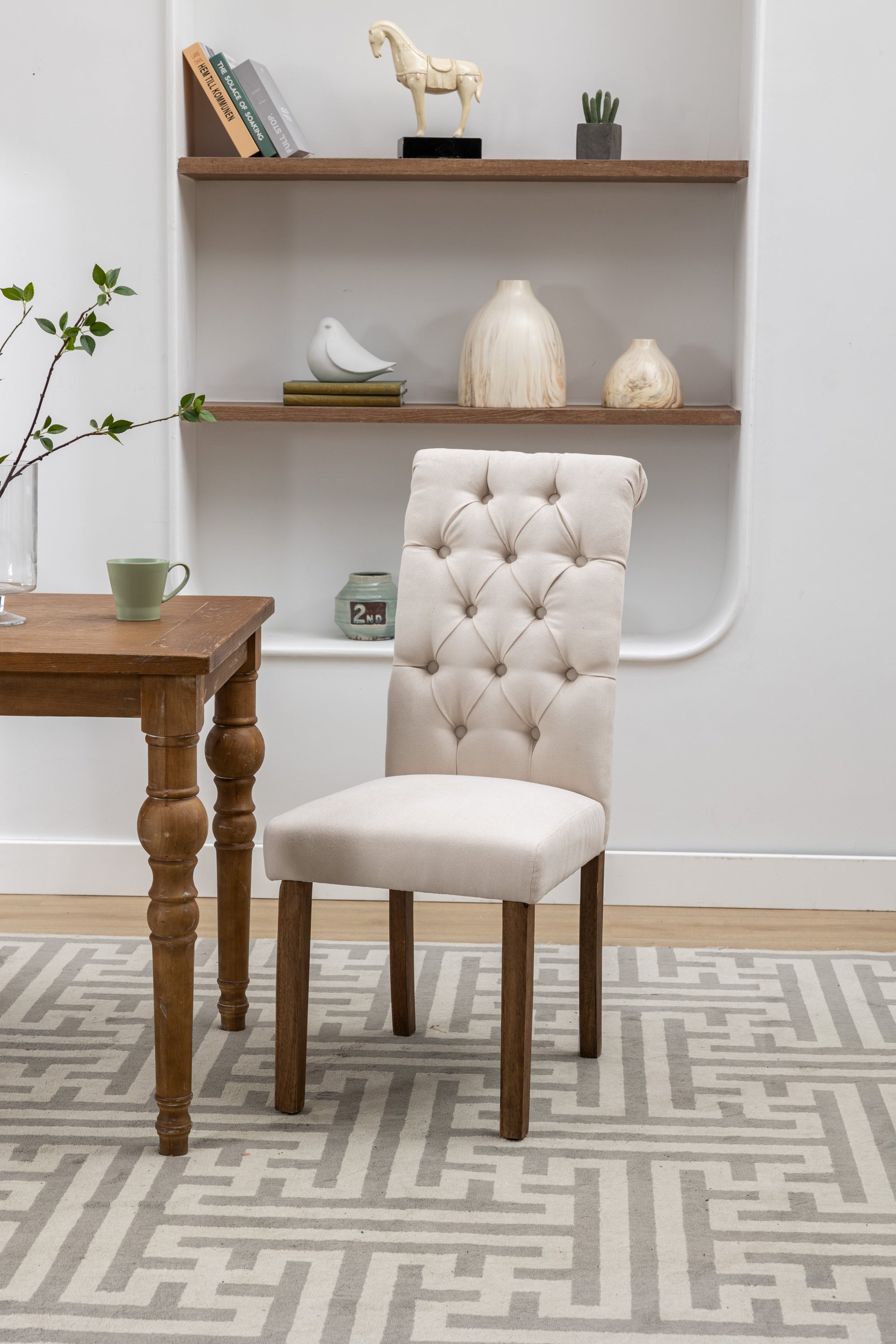 Beige Dining Chair