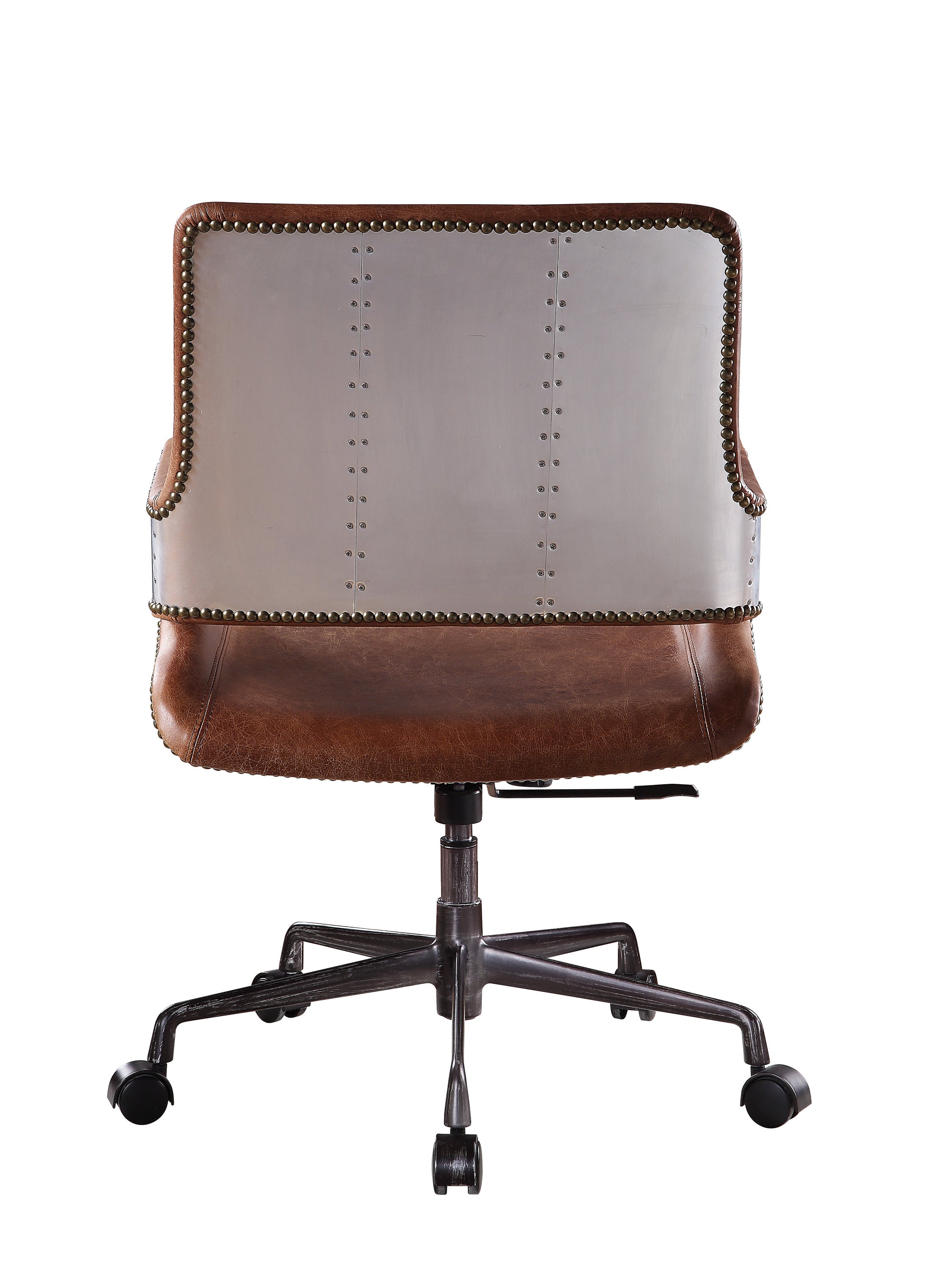 Vintage Office Chair, Top Grain Leather - Cocoa Brown