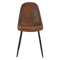 Scandinavian velvet chairs - Suede Brown (Set of 4)