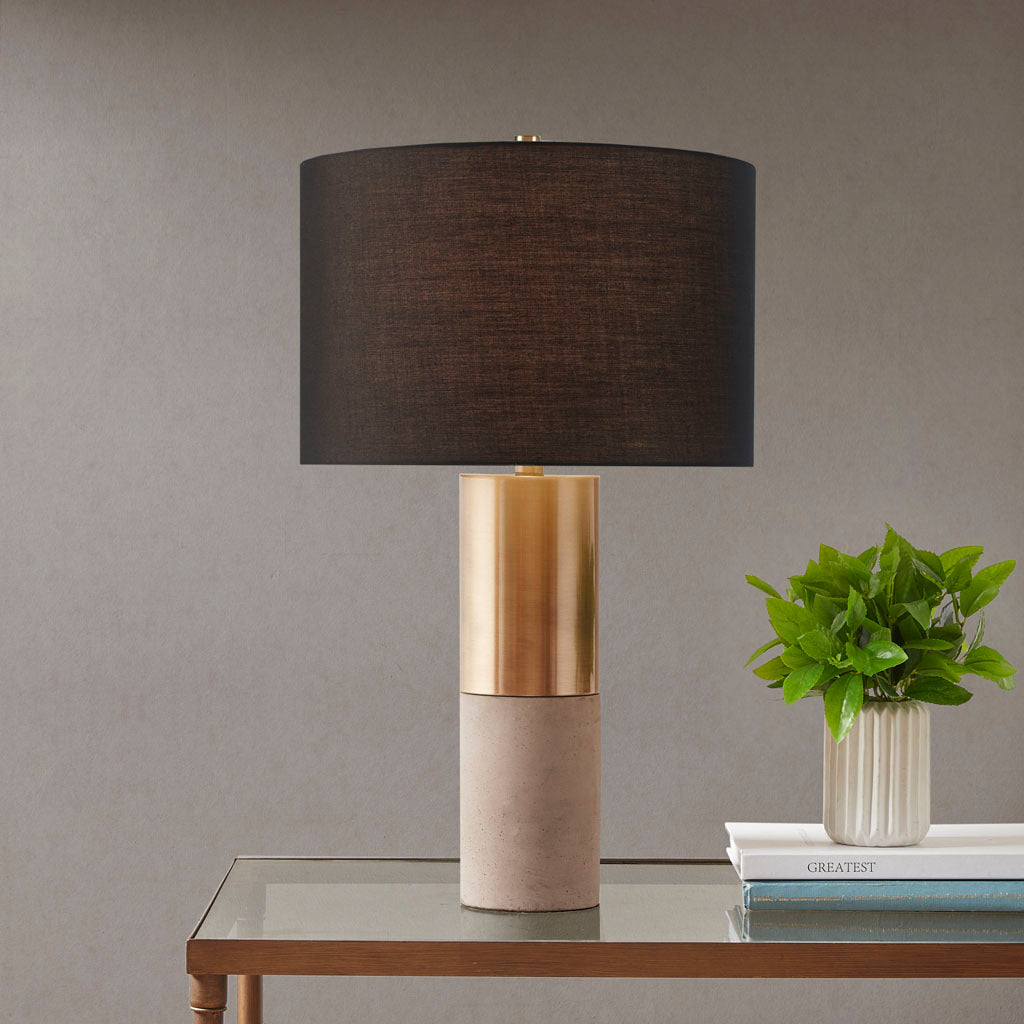 Fulton Concrete Table Lamp - Black