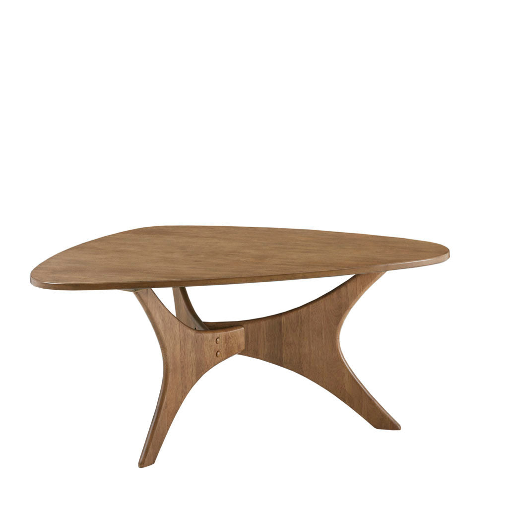 Blaze Triangle Wood Coffee Table - Light Brown