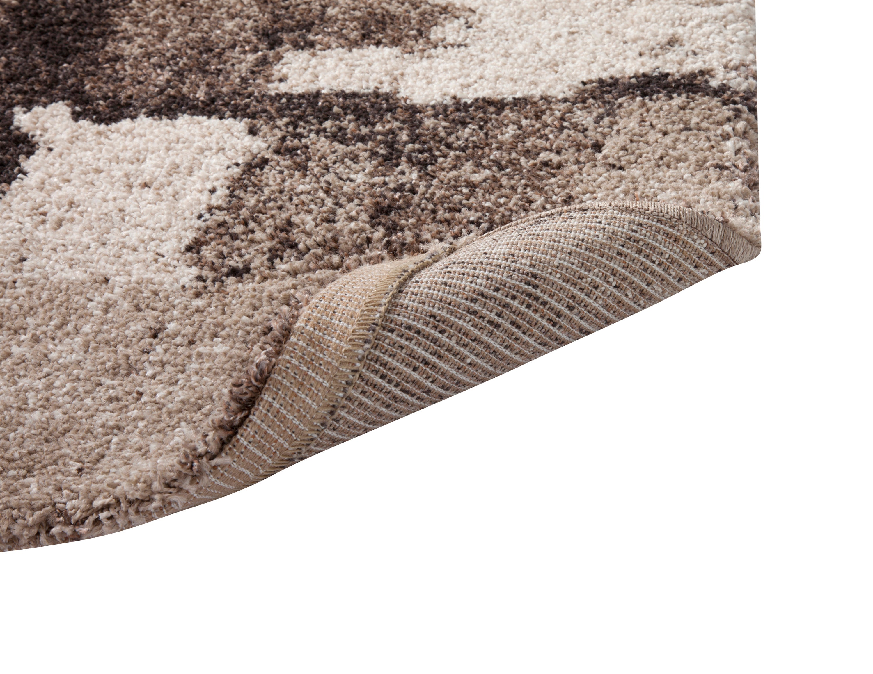 Chocolate Ivory Tan Area Rug