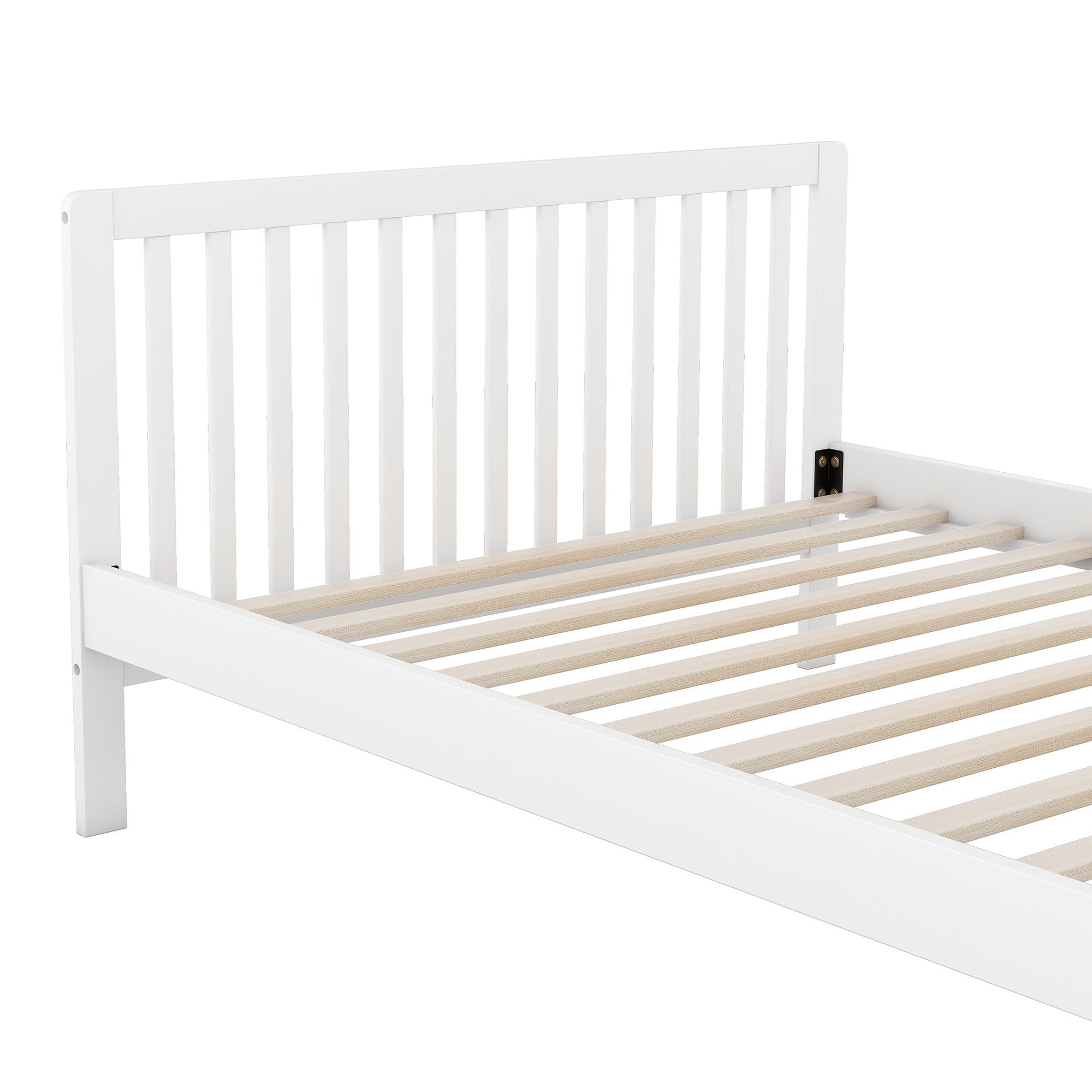 Convertible Crib/Full Size Bed with Changing Table - White